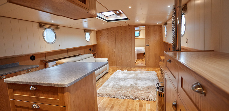 Saloon Bedroom 65M Motor Class Dutch Barge
