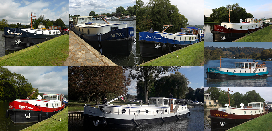 Dutch Barges On Display Temple Island Meadow Henley Event Piper Boats